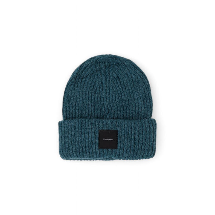 Calvin Klein Green Alpaca Leather Cap (baseball Hat)