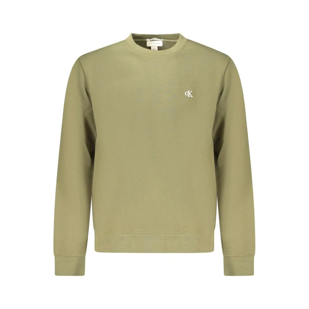 Calvin Klein Green Cotton Men’s Sweatshirt