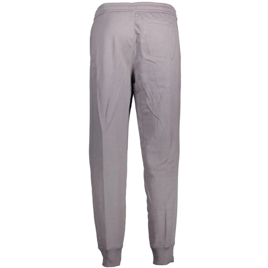 Calvin Klein Grigio Cotton Men Sport Trouser