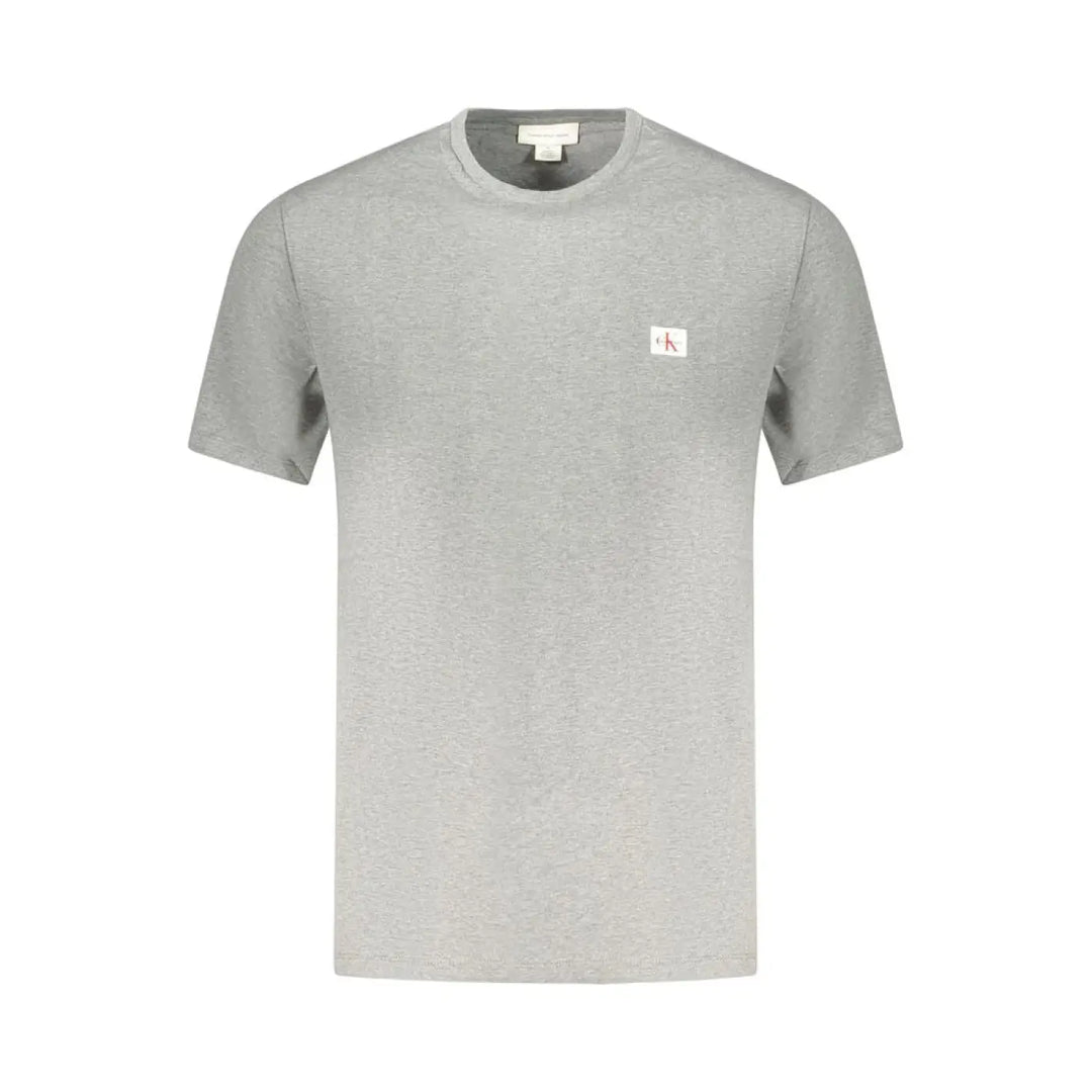 Calvin Klein Grigio Cotton Men T-shirt