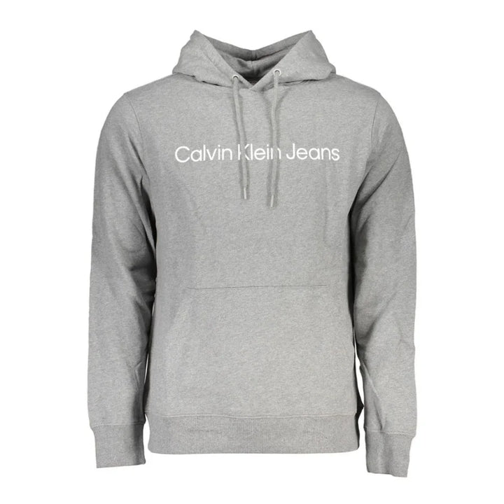 Calvin Klein Grigio Cotton Men’s Sweatshirt