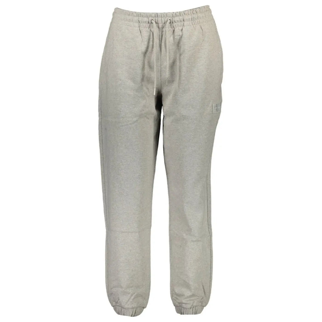 Calvin Klein Grigio Cotton Women Sweatpant