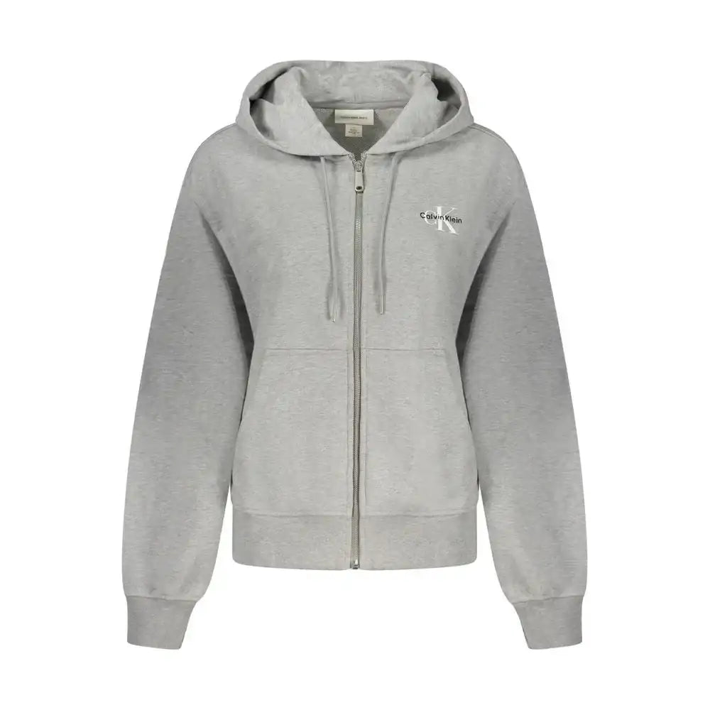 Calvin Klein Grigio Cotton Women’s Hoodie
