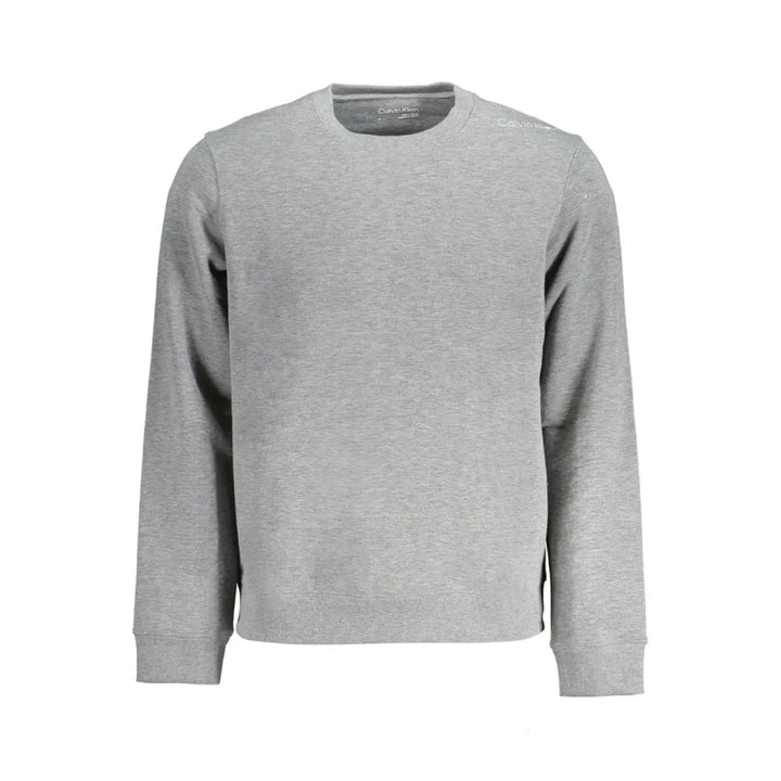 Calvin Klein Grigio Polyester Men Sweatshirt