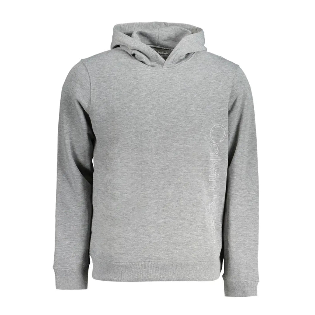 Calvin Klein Grigio Polyester Men’s Hoodie