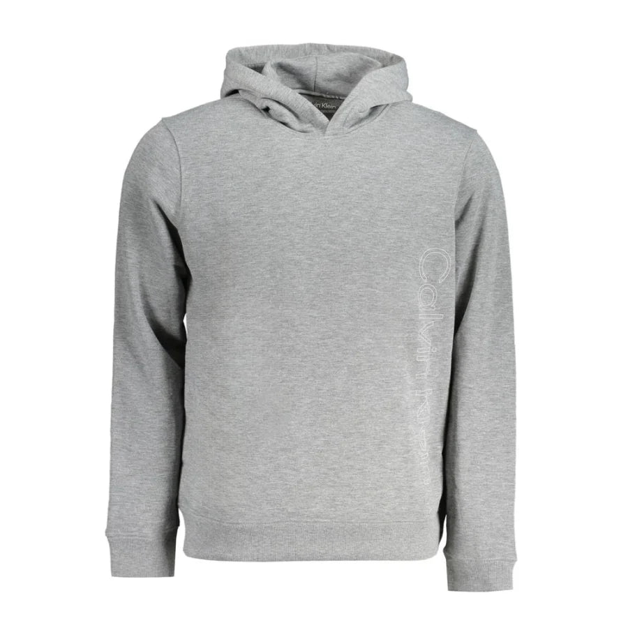 Calvin Klein Grigio Polyester Men’s Hoodie