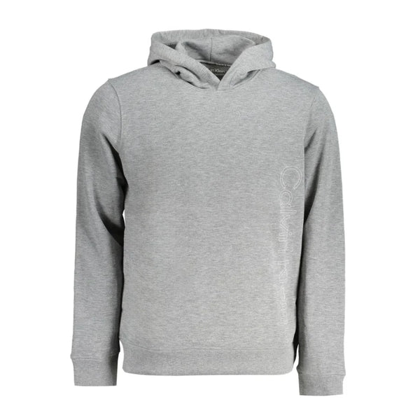 Calvin Klein Grigio Polyester Men’s Hoodie