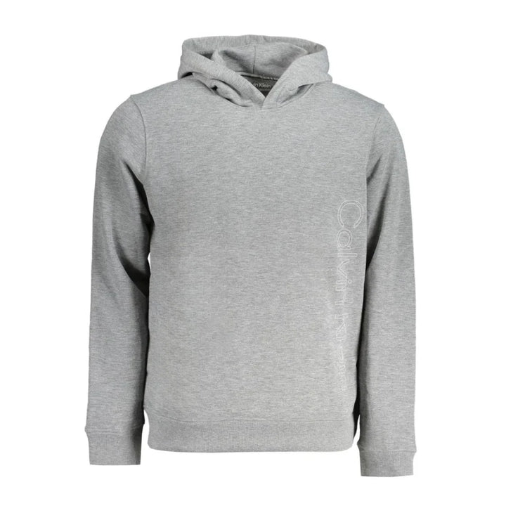 Calvin Klein Grigio Polyester Men’s Hoodie