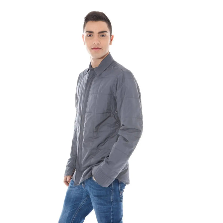 Calvin Klein Grigio Polyester Men’s Jacket