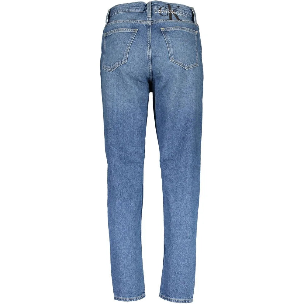 Calvin Klein High-Waist Jeans Chic Faded Denim for Effortless Style