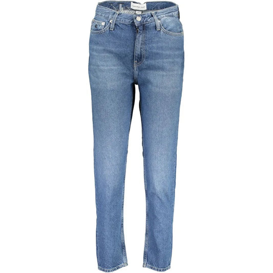 Calvin Klein High-Waist Jeans Chic Faded Denim for Effortless Style