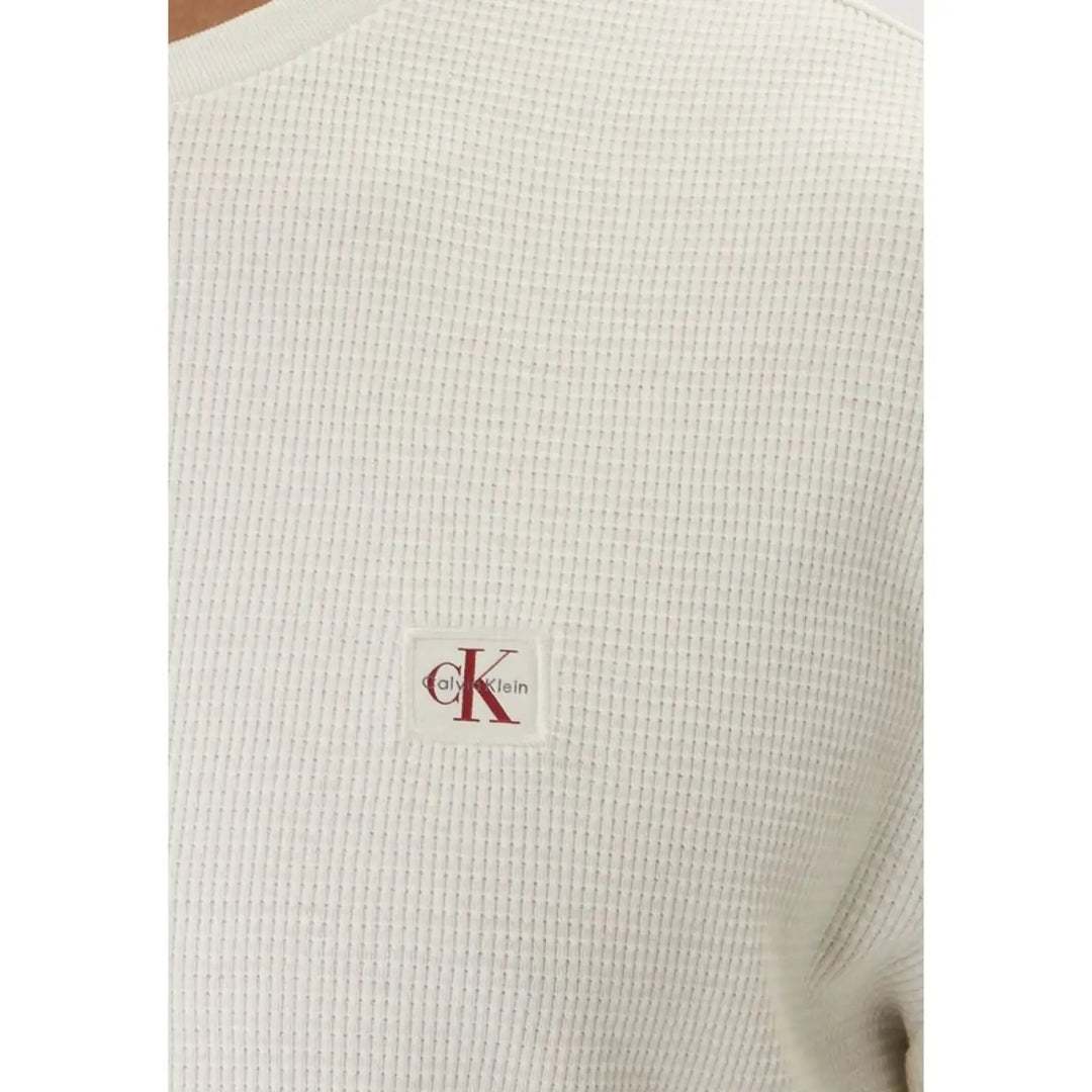 Calvin Klein Jeans Beige Cotton Long Sleeve T-shirt