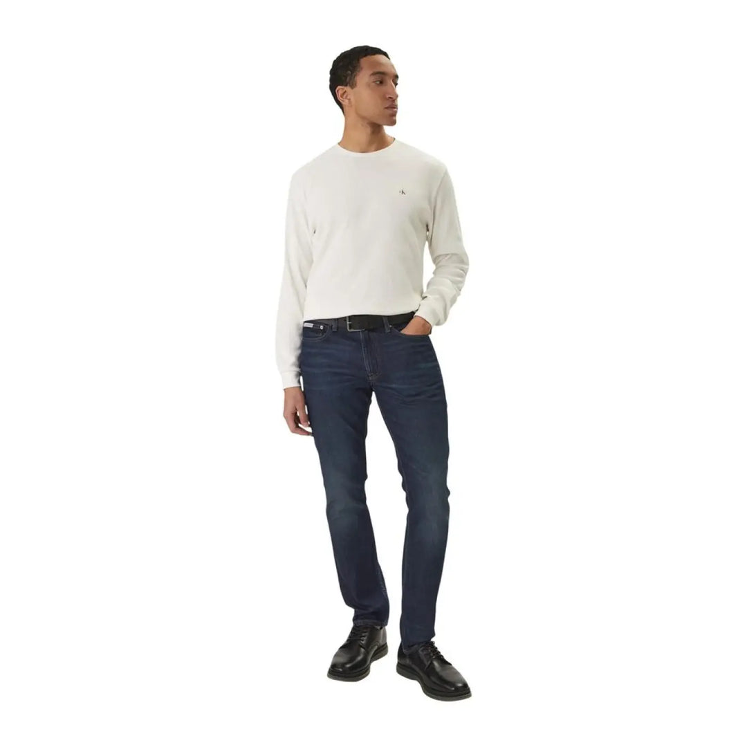 Calvin Klein Jeans Beige Cotton Long Sleeve T-shirt