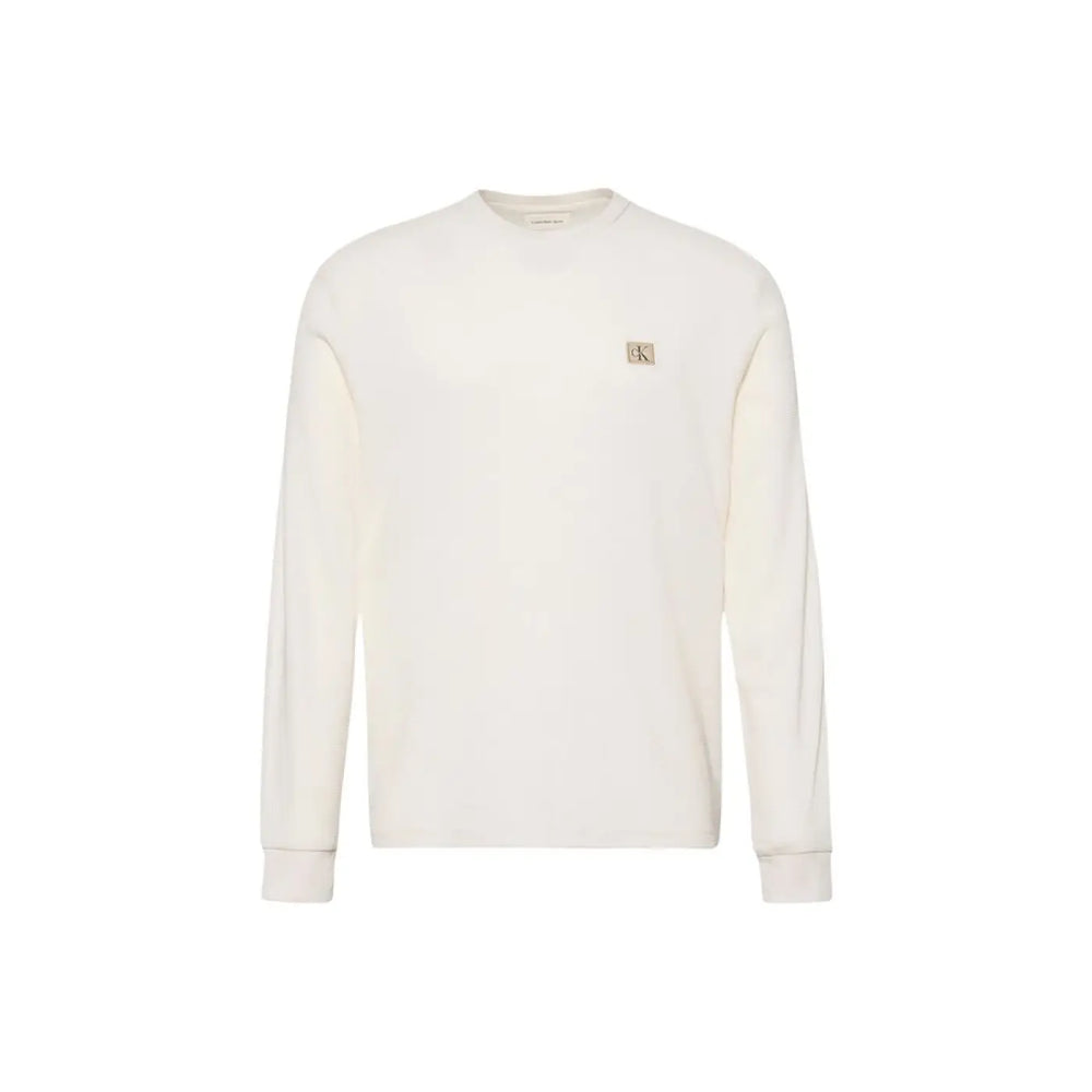 Calvin Klein Jeans Beige Cotton Long Sleeve T-shirt