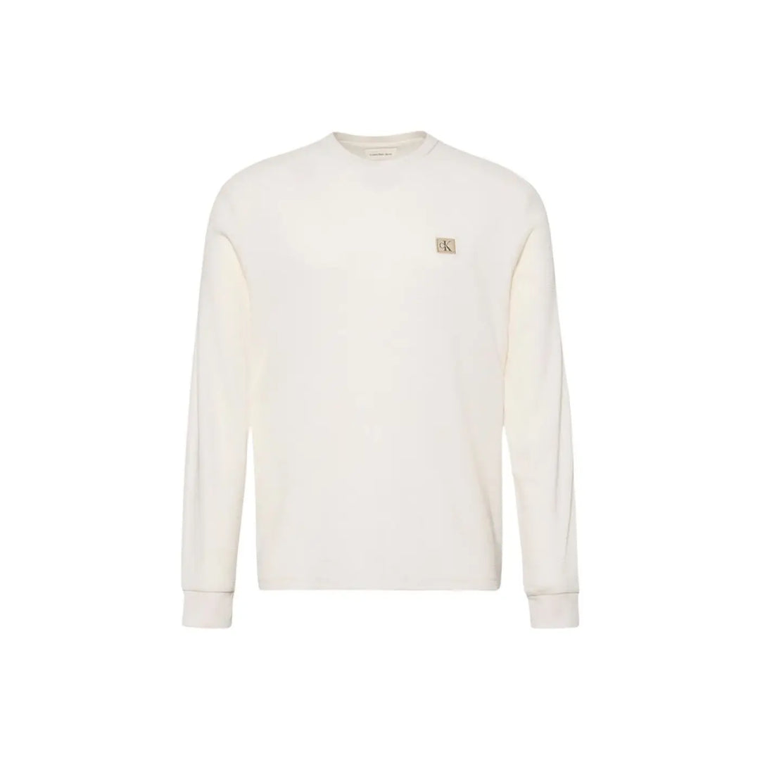 Calvin Klein Jeans Beige Cotton Long Sleeve T-shirt