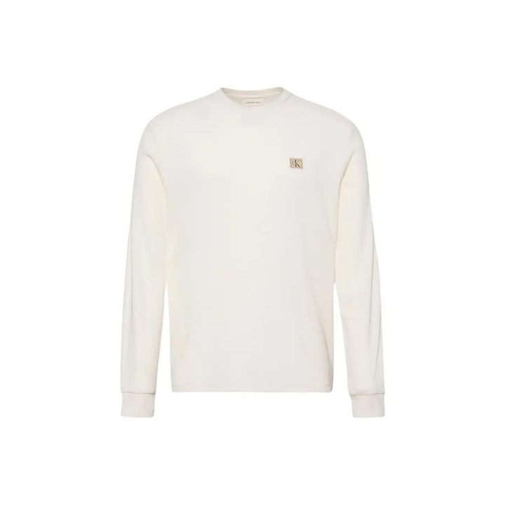 Calvin Klein Jeans Beige Cotton Long Sleeve T-shirt