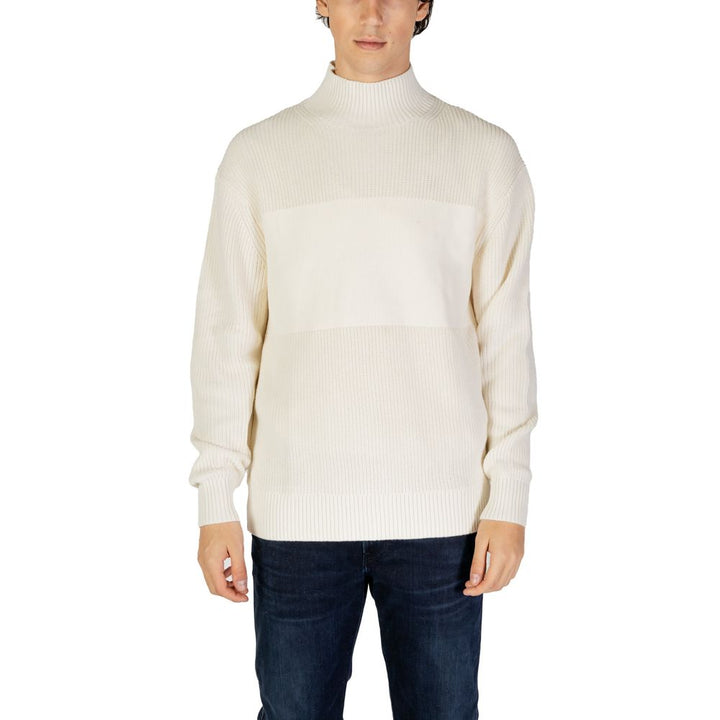 Calvin Klein Jeans Beige Cotton Sweatshirt