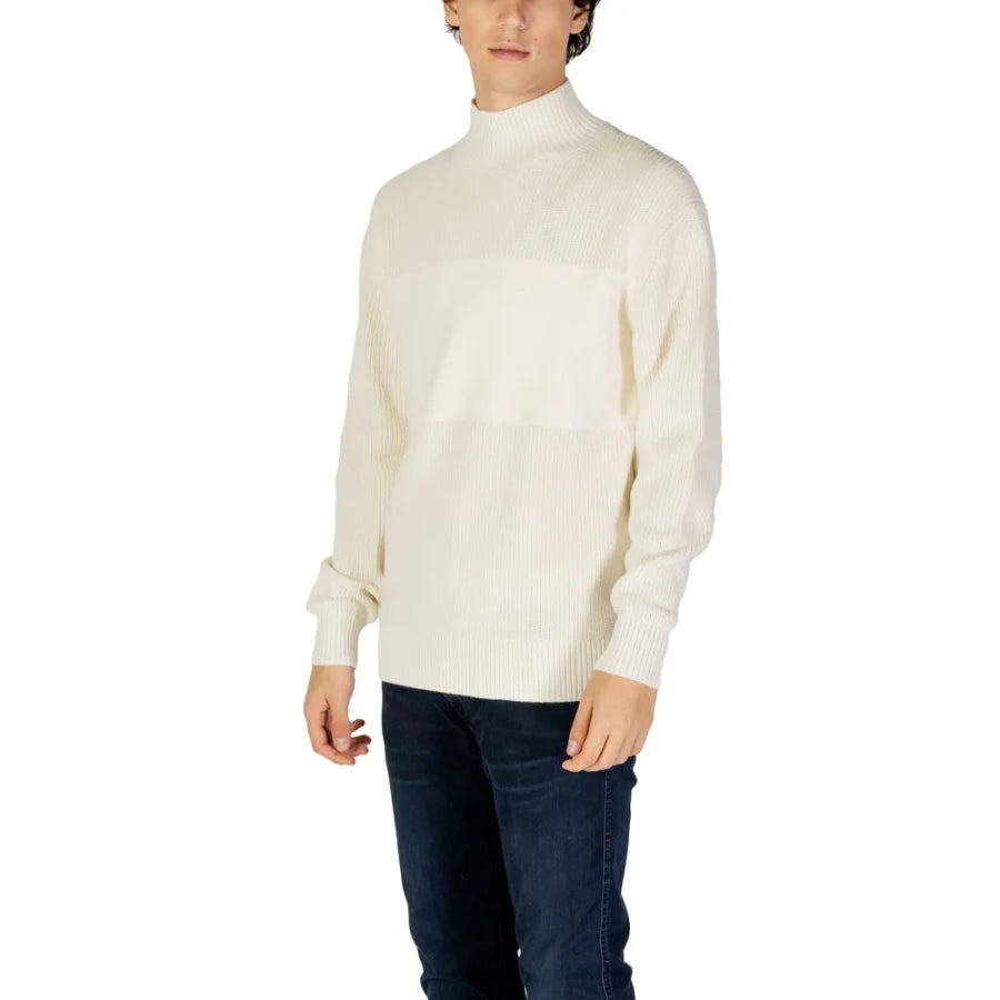 Calvin Klein Jeans Beige Cotton Sweatshirt