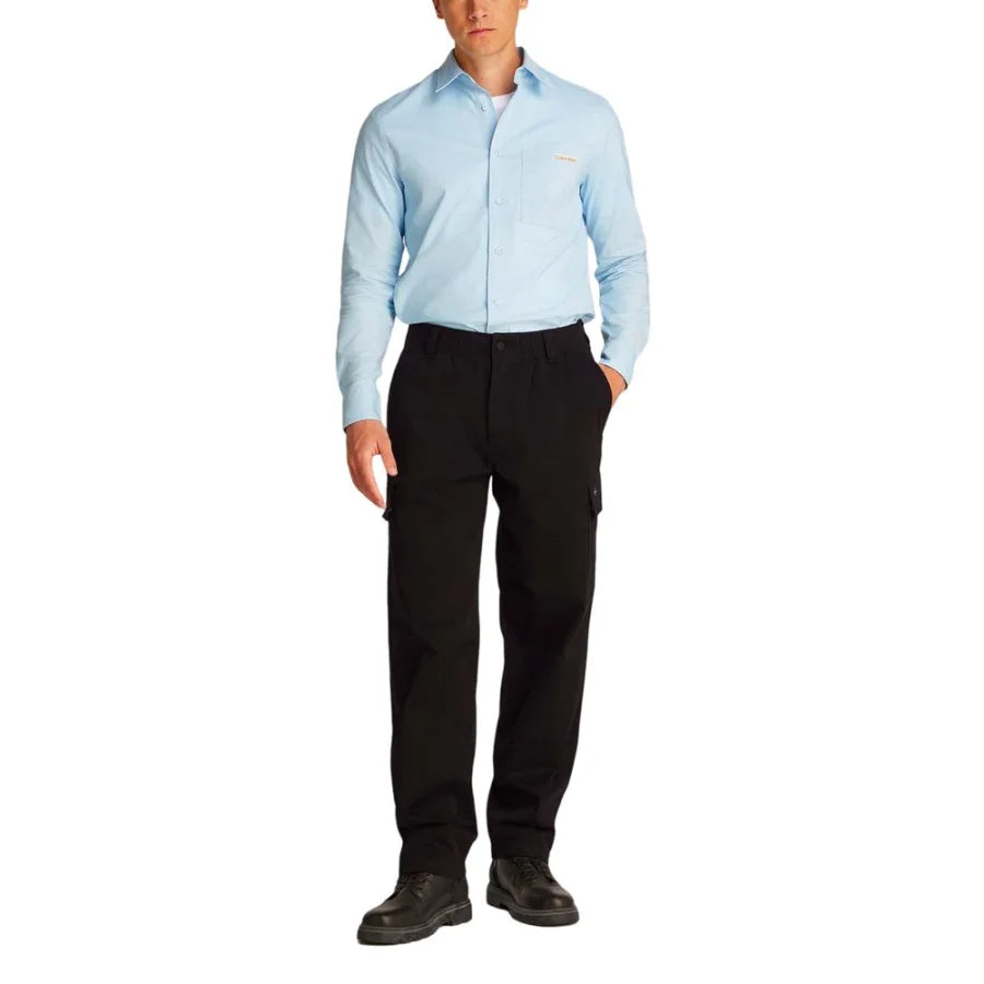 Calvin Klein Jeans Black Cotton Cargo Pants