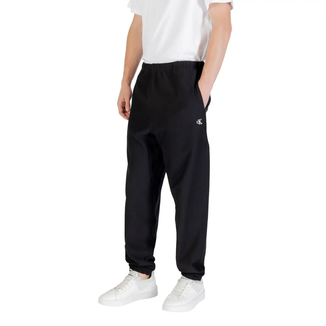 Calvin Klein Jeans Black Cotton Joggers (workout Pants)