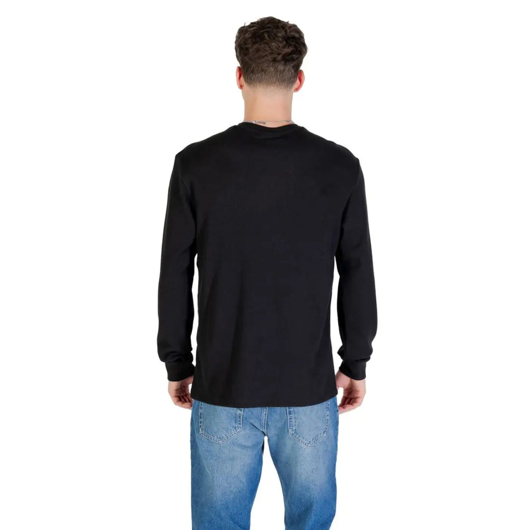 Calvin Klein Jeans Black Cotton Long Sleeve T-shirt