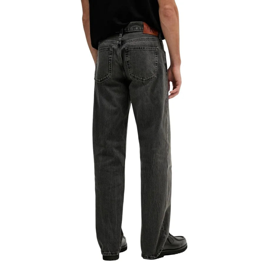Calvin Klein Jeans Black Cotton Relaxed Fit