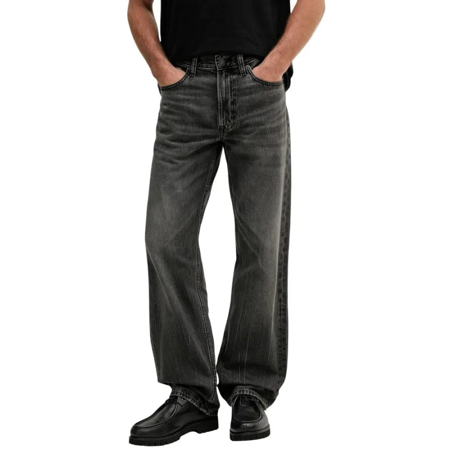 Calvin Klein Jeans Black Cotton Relaxed Fit