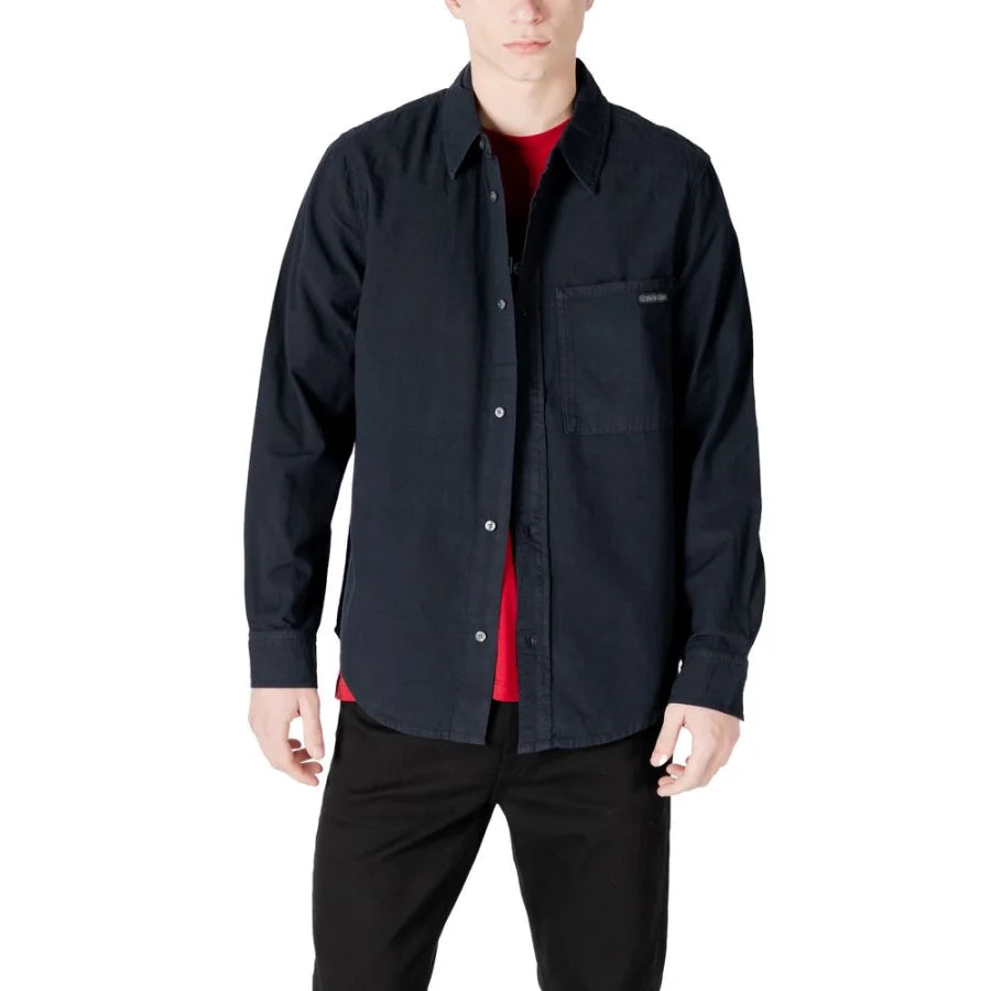 Calvin Klein Jeans Black Cotton Shirt