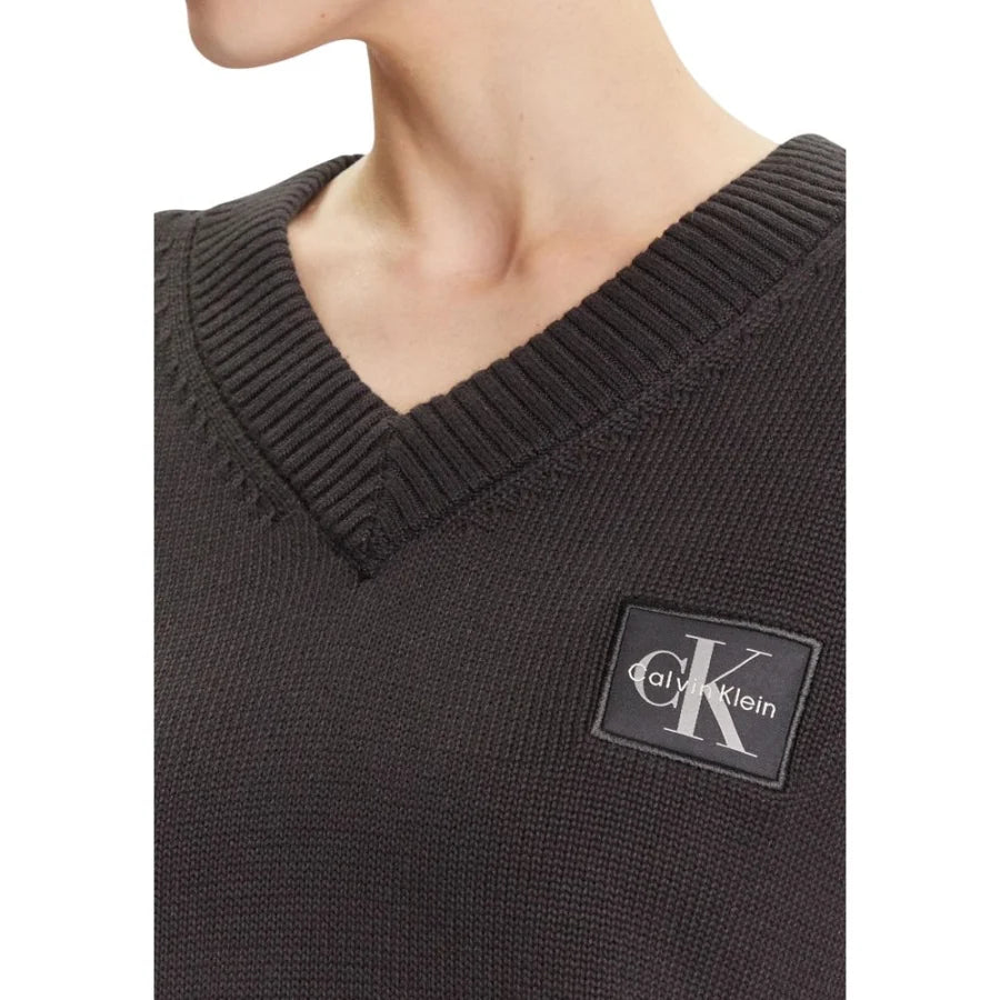 Calvin Klein Jeans Black Cotton Sweatshirt