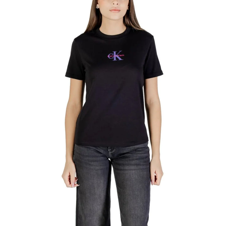 Calvin Klein Jeans Black Cotton T-Shirt