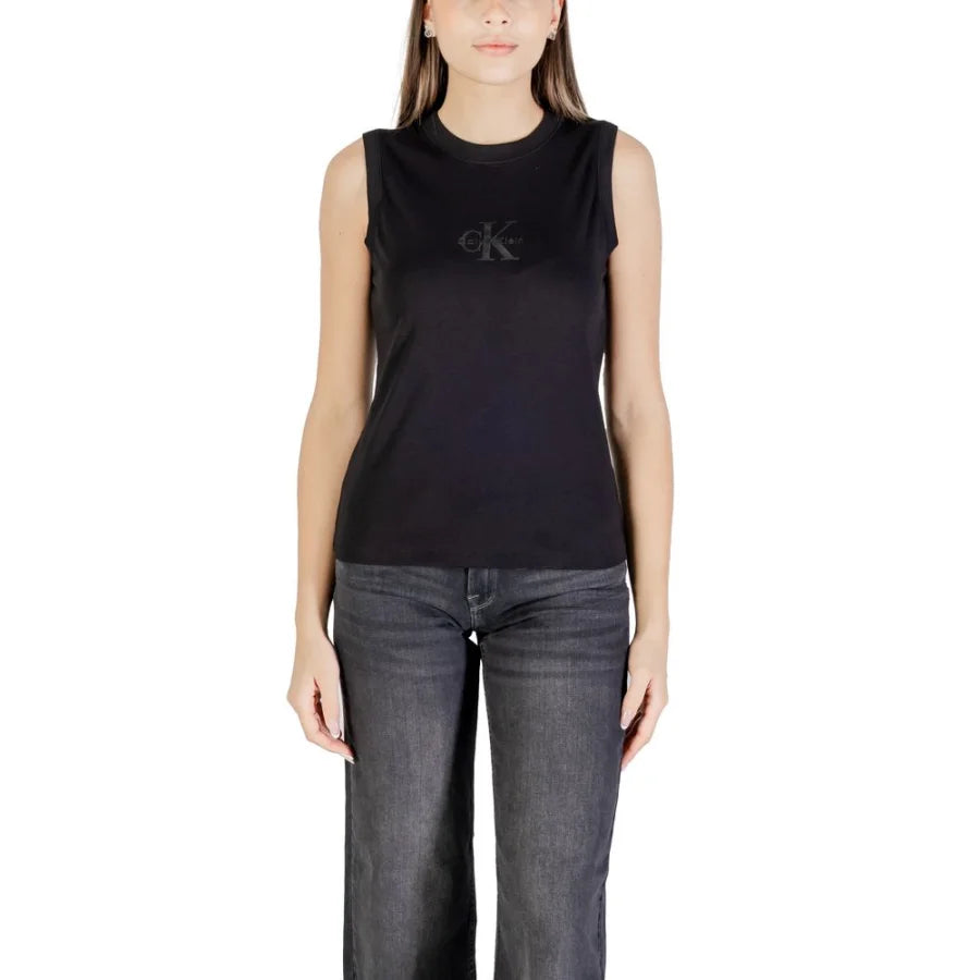Calvin Klein Jeans Black Cotton T-Shirt
