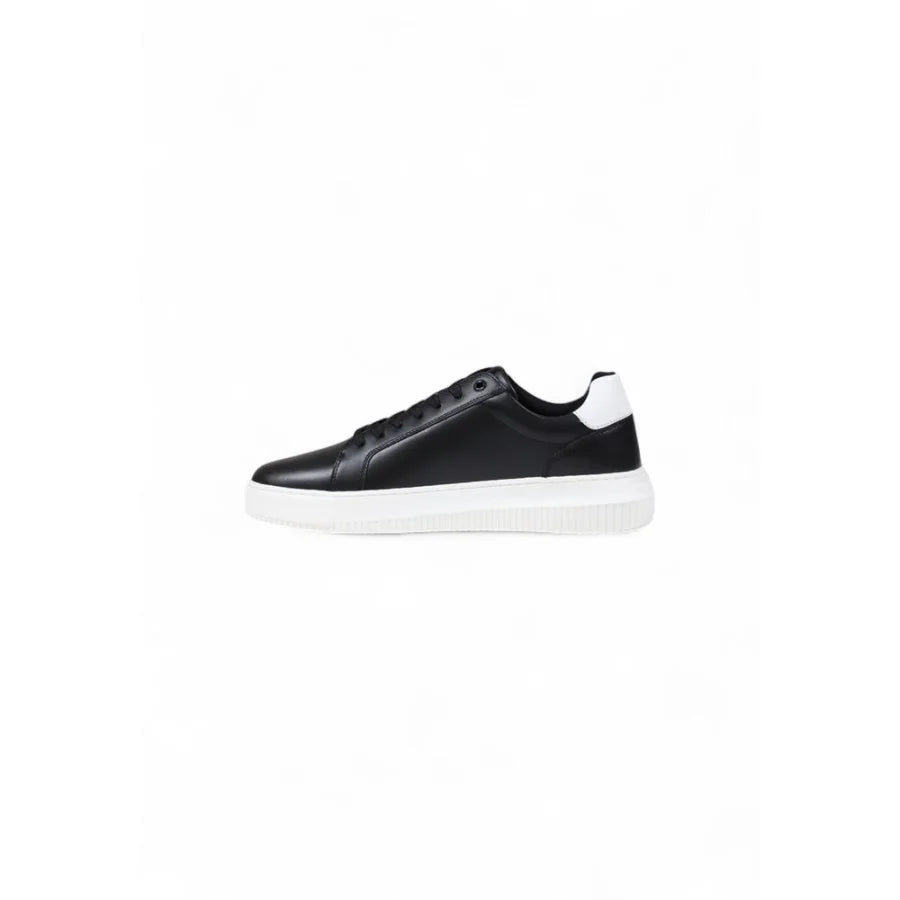 Calvin Klein Jeans Black Leather Chunky Sneakers