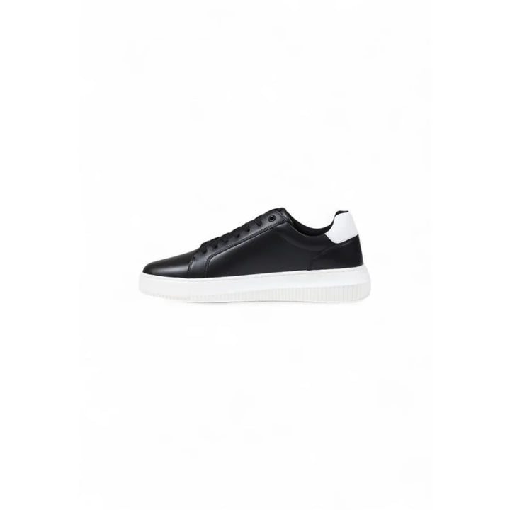 Calvin Klein Jeans Black Leather Chunky Sneakers