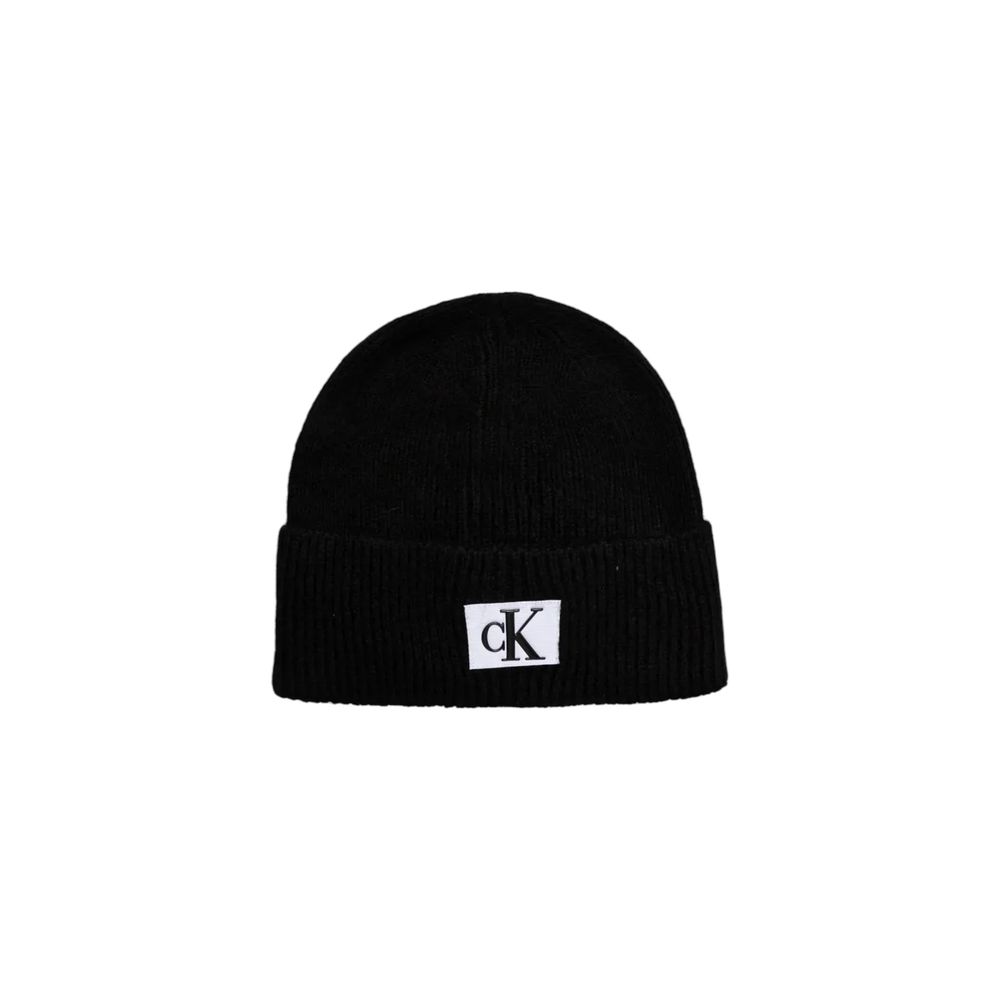 Calvin Klein Jeans Black Marabou Cap (baseball Hat)