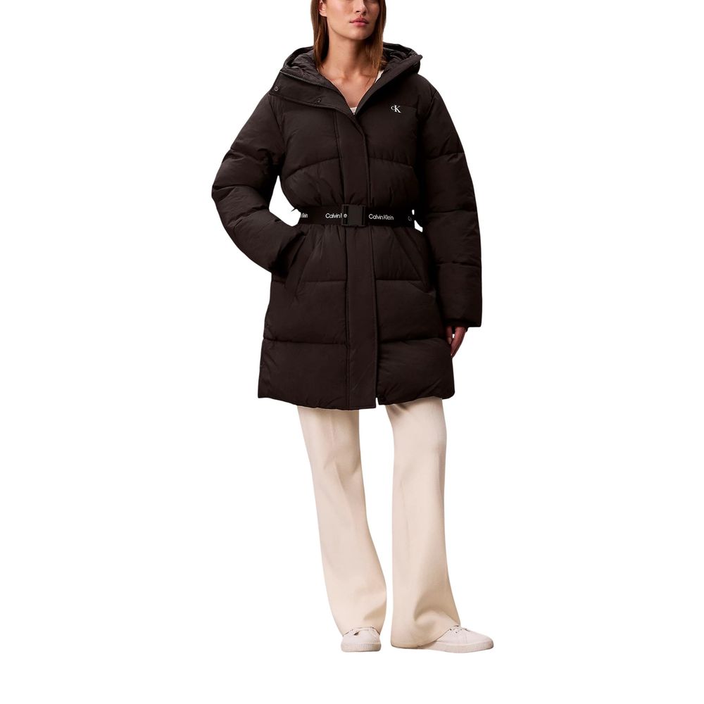 Calvin Klein Jeans Puffer Jackets - Black Polyamide Coat