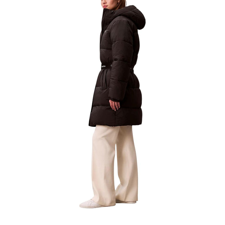 Calvin Klein Jeans Puffer Jackets - Black Polyamide Coat