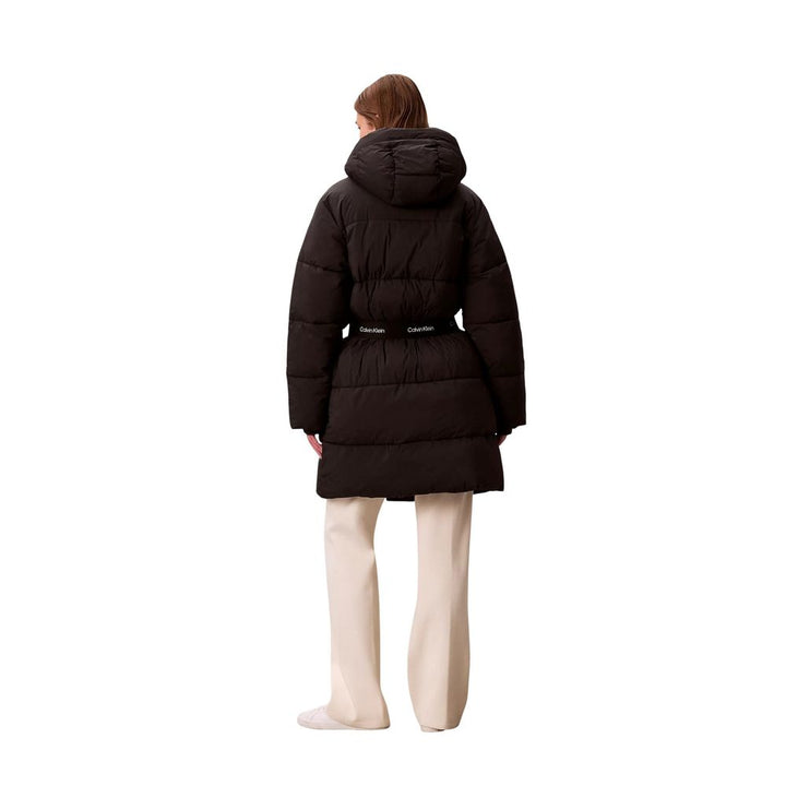 Calvin Klein Jeans Puffer Jackets - Black Polyamide Coat