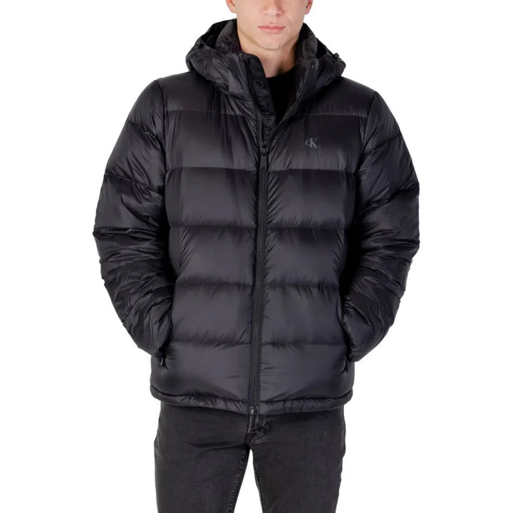 Calvin Klein Jeans Black Polyamide Coat