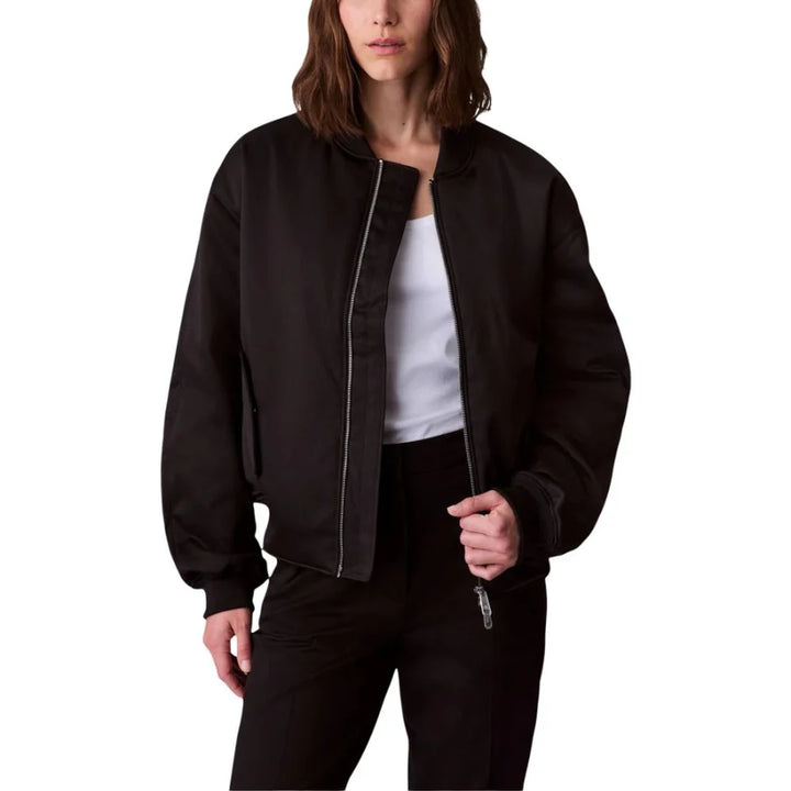 Calvin Klein Jeans Black Recycled Polyester Bomber