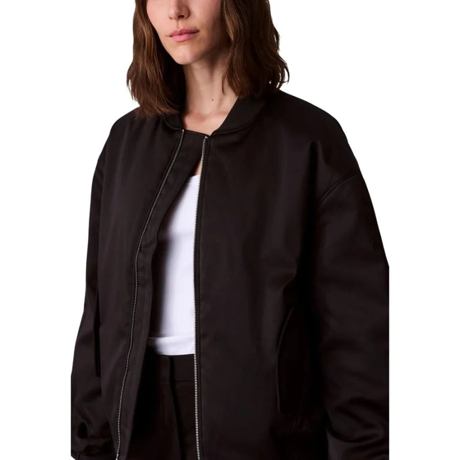 Calvin Klein Jeans Black Recycled Polyester Bomber