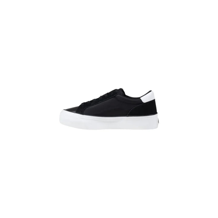 Calvin Klein Jeans Black And White Recycled Polyamide Platform Sneakers