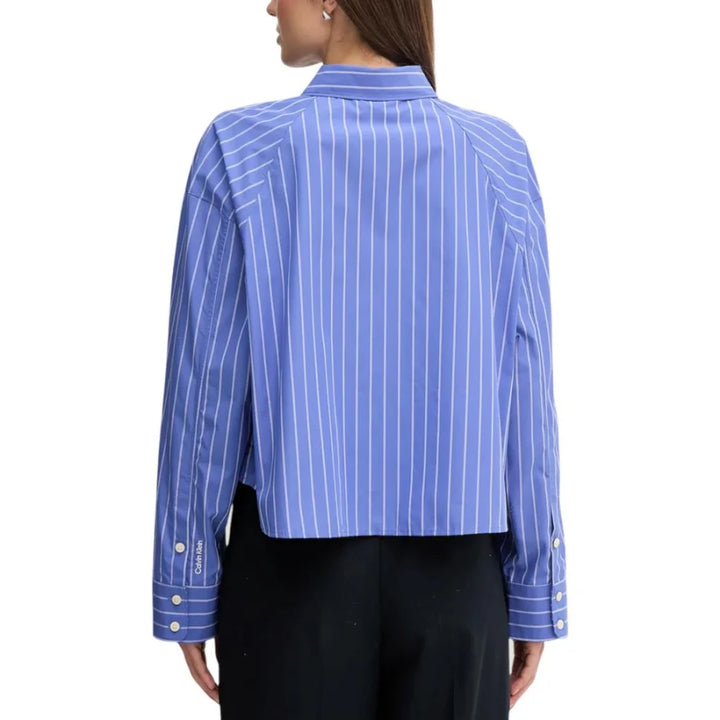 Calvin Klein Jeans Blue Cotton Blouse