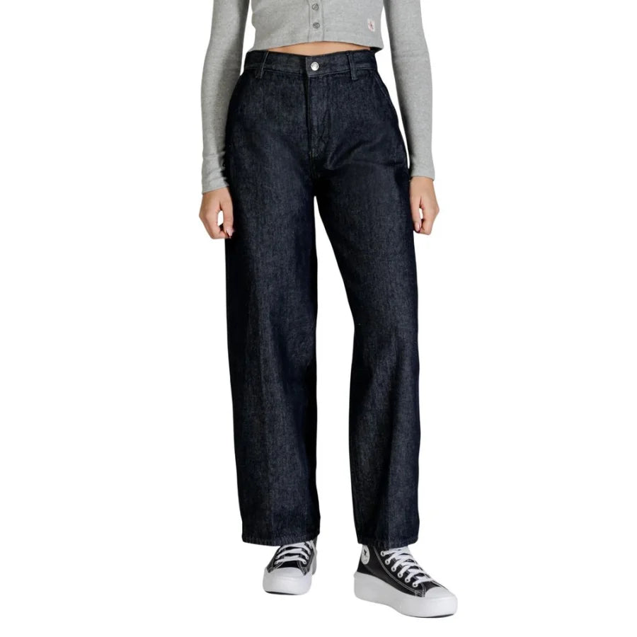 Calvin Klein Jeans Blue Cotton Bootcut