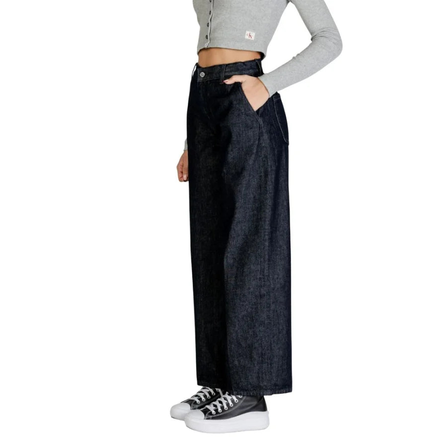 Calvin Klein Jeans Blue Cotton Bootcut