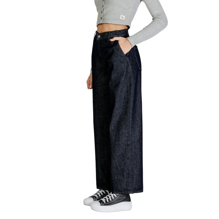 Calvin Klein Jeans Blue Cotton Bootcut