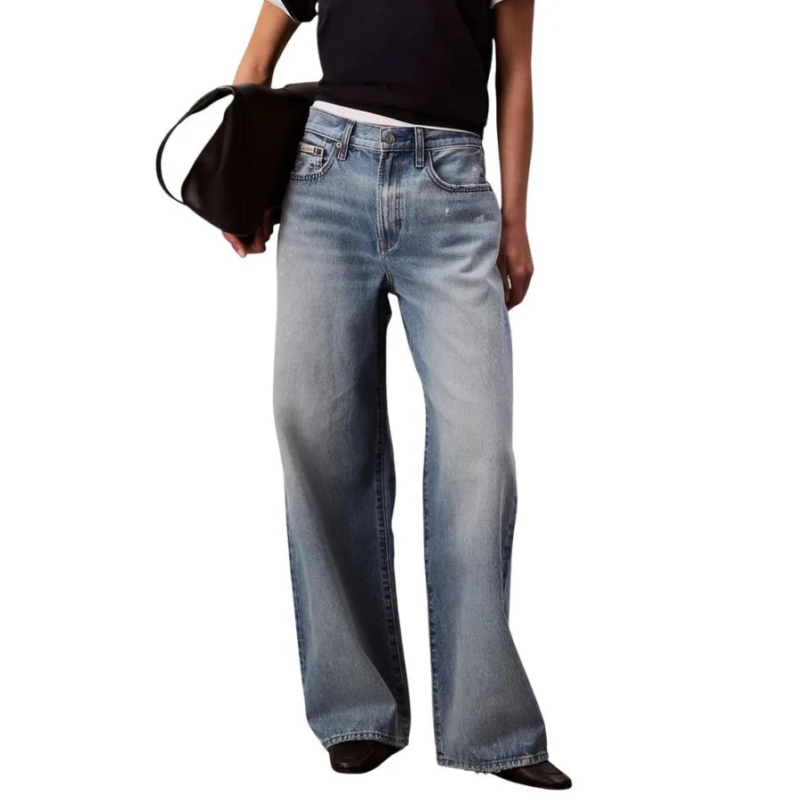 Calvin Klein Jeans Blue Cotton Bootcut