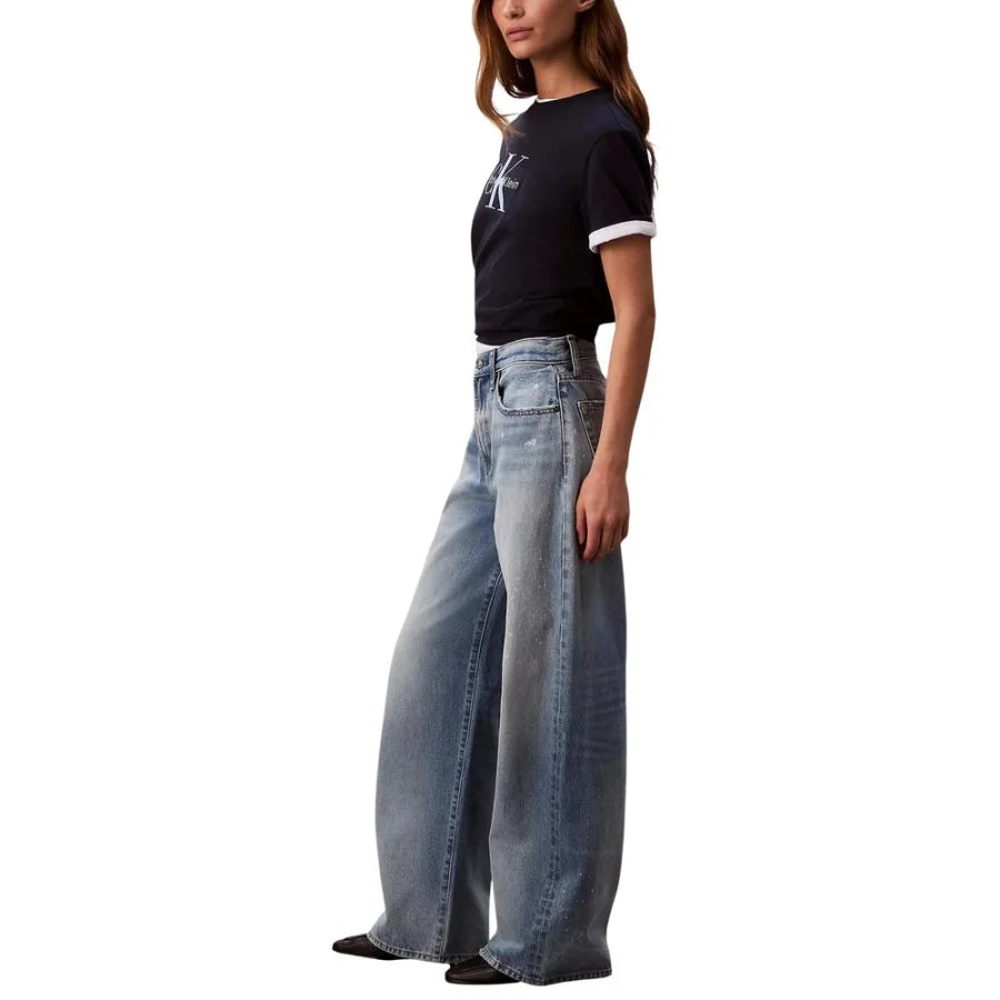 Calvin Klein Jeans Blue Cotton Bootcut