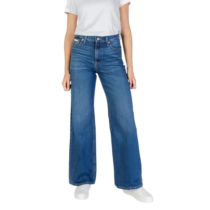 Calvin Klein Jeans Blue Cotton Boyfriend