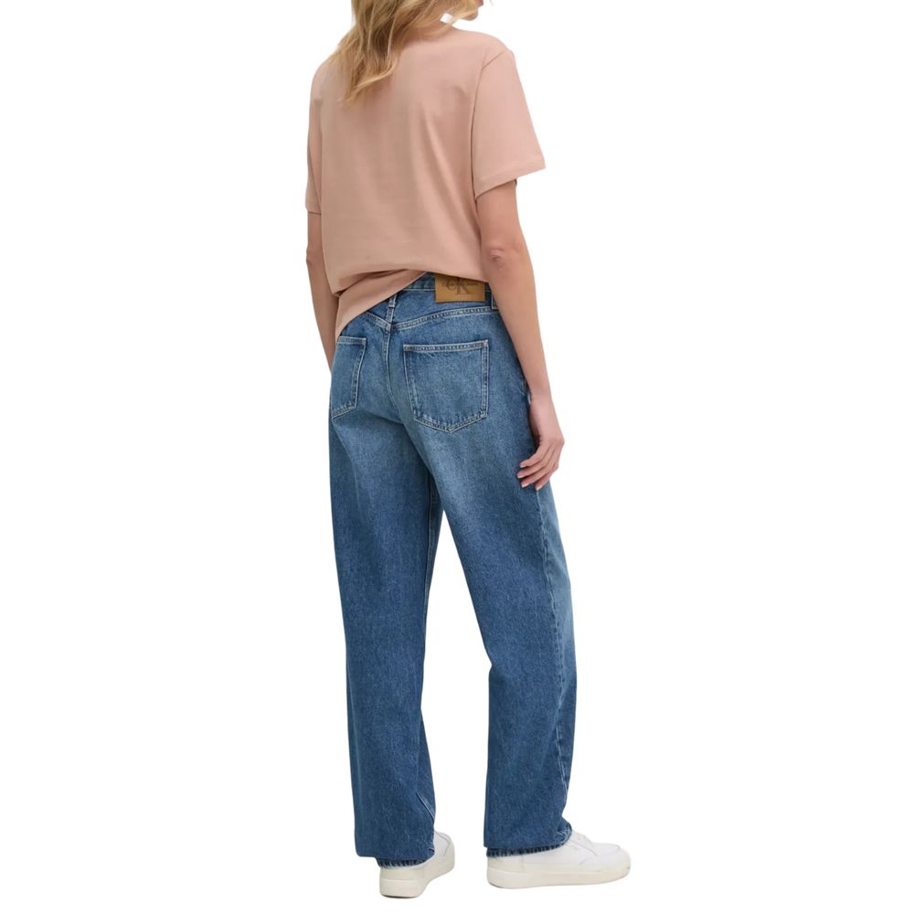 Calvin Klein Jeans Blue Cotton Mom