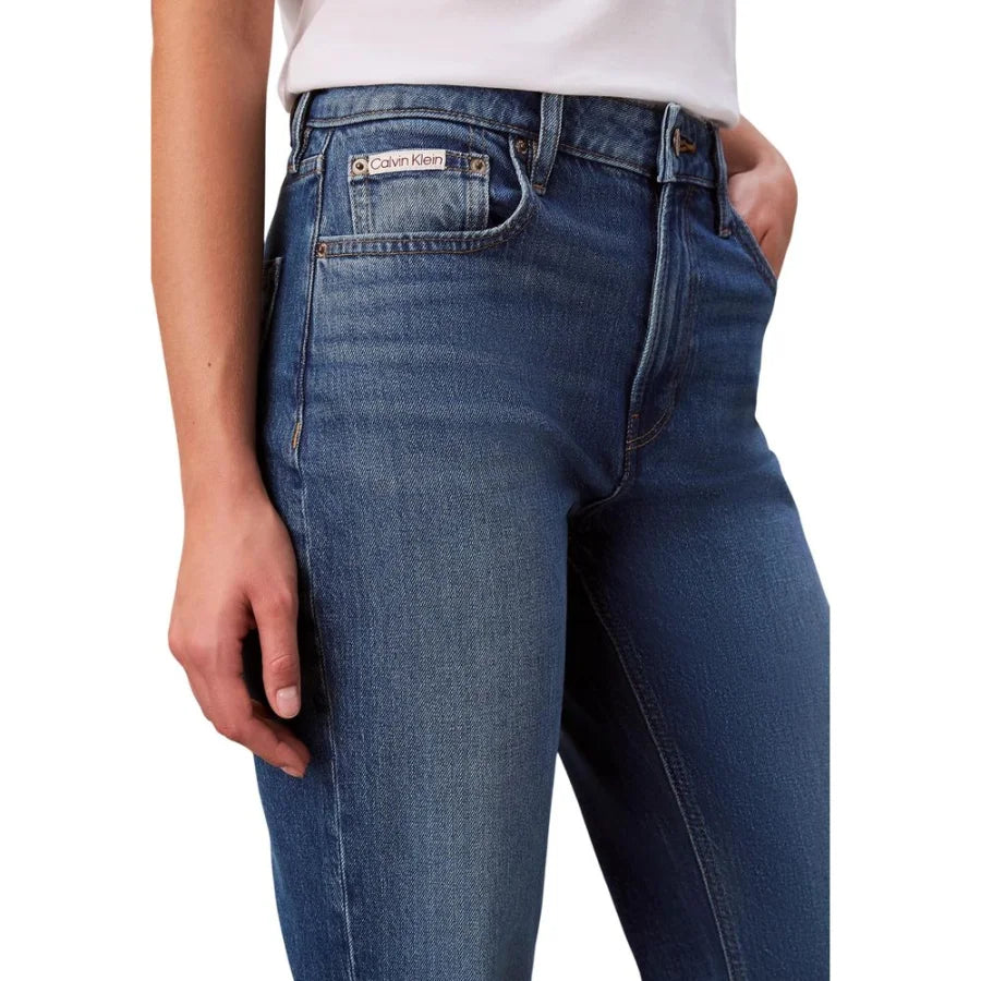 Calvin Klein Jeans Blue Cotton Mom